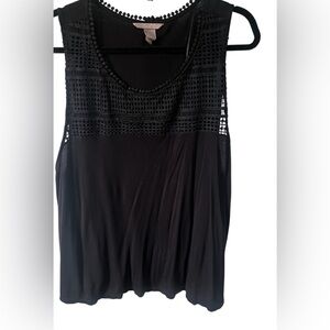 H & M Black Tank Top Sz 2XL